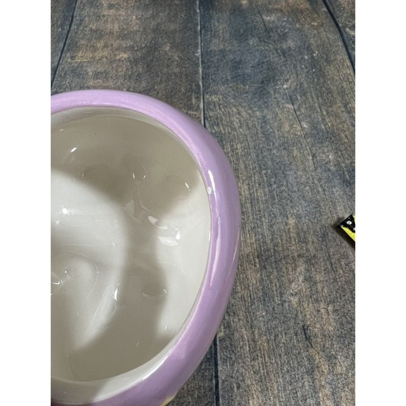 Hedgehog Small Planter, Jar, Caddy, Purple! - Picture 6 of 11